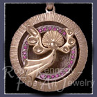 14 Karat Yellow Gold and Diamond 'Eternity' Pendant Image