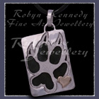 14 Karat Yellow Gold and Sterling Silver 'Hearts Pause' Pendant Image