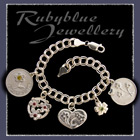 Sterling Silver Charm Bracelet with Charms Image