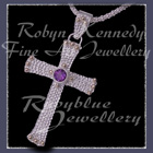 Sterling Silver and Cabochon Garnet 'Taisy' (the mermaid) Pendant Image