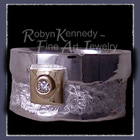 18 Karat Yellow Gold, Sterling Silver and Diamond 'Forever' Ring Image