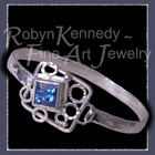 Sterling Silver and Fantasy cut Glacier Blue Topaz 'Ice Capades'  Bracelet Image