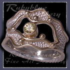 14 Karat Yellow Gold, Sterling Silve & genuine Yellow Sappire 'Sun~Kissed' Ring Image