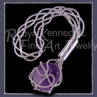 Sterling Silver and Amethyst 'Whisper' Brooch Image