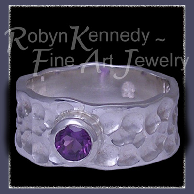 Argentium Silver and Amethyst 'Esprit' Ring Image