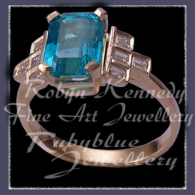Emerald, Diamonds & 18 Karat Yellow Gold 'Nadia's Ring' Image