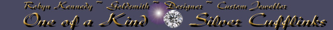 Rubyblue Jewellery One Of A Kind Sterling Silver Cufflinks Image