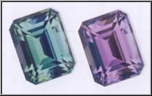 Color change in Alexandrite Gemstone Image