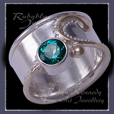 10 Karat Yellow Gold, Sterlium Sterling Silver and Genuine Honey Topaz 'Dreamland' Ring Image